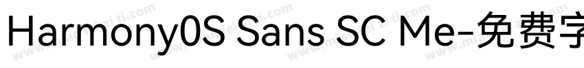 Harmony0S Sans SC Me字体转换